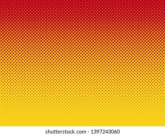 Comics style orange red  flat gradient pattern vector