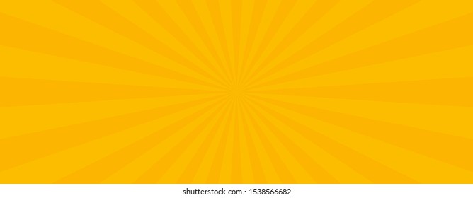 Comics yellow retro background. Summer backdrop. Vector illustration in retro pop art style for comics book, poster, advertising design.