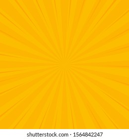 Comics yellow retro background. Summer backdrop. Vector illustration in retro pop art style for comics book, poster, advertising design.