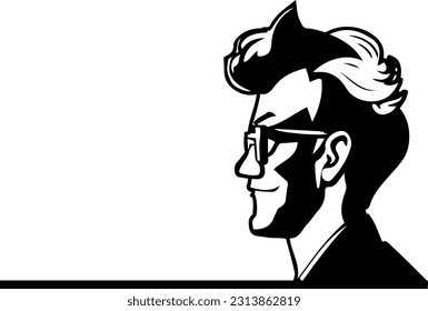 Comic-Style Nostalgia: Cartoon Silhouette with a 90s Vibe, Vibrant Retro Appeal: Illustrating a 90s Comic-Style Cartoon Silhouette