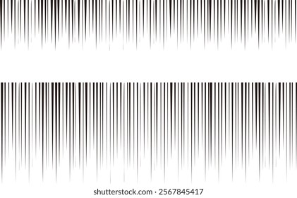 A comic-style vertical line background (black).