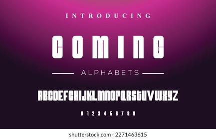 Próxima negrita juego de letras de letra de tecnología mínima. Tipo vectorial de lujo para compañía. Diseño del logotipo de tipos de letra para juegos modernos.