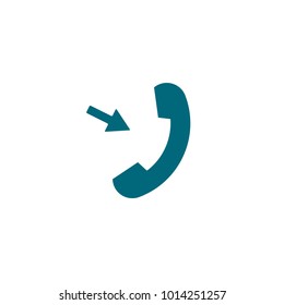 in coming call, phone vector icon, telephone symbol 