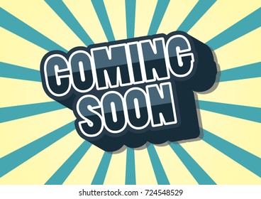 Coming Soon. Abstract background vector illustration