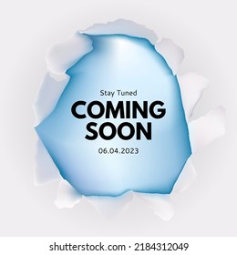 Coming Soon Abstract Poster. Vector Illustration EPS10