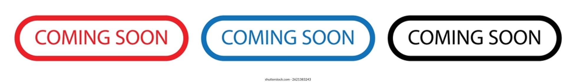 Coming Soon Announcement Banner. vector illustration