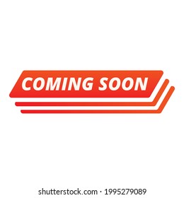 Coming soon announcement icon. Cartoon of Coming soon announcement vector icon for web design isolated on white background