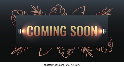 Coming Soon Background Illustration Template Design