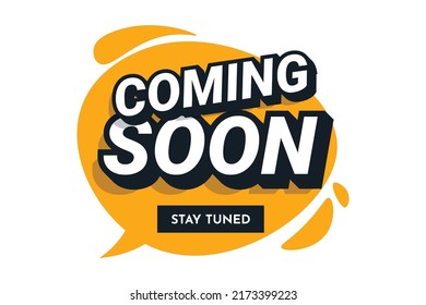 Coming soon background illustration template design