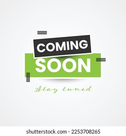 Coming soon background illustration template design