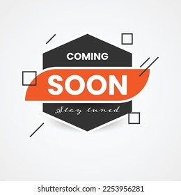 Coming soon background illustration template design