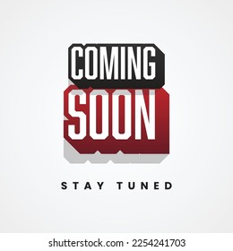 Coming soon background illustration template design