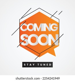 Coming soon background illustration template design