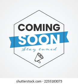 Coming soon background illustration template design