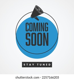 Coming soon background illustration template design