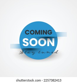 Coming soon background illustration template design