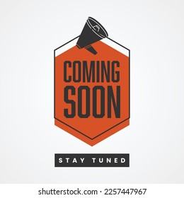 Coming soon background illustration template design