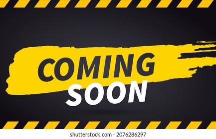 Coming soon banner background with simple color.
