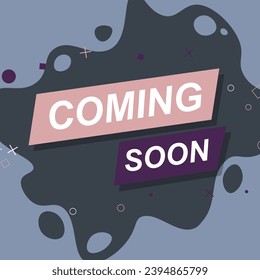 Coming soon banner background vector illustration - Shutterstock ID 2394865799