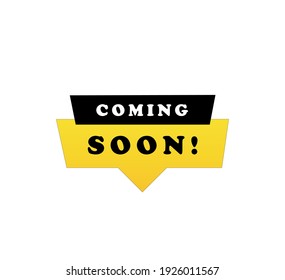 Coming Soon Banner Black and Yellow 