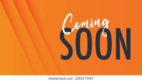 Coming soon banner. Can be used for business, marketing and advertising.