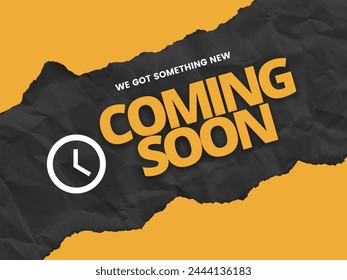 Coming soon banner for a company or business