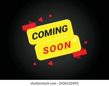Coming soon banner design templete. Promotion banner coming soon. Vector Illustration.