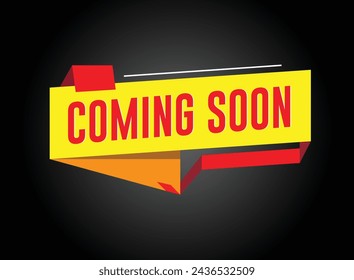 Próximamente plantilla de diseño de banner. Banner de promoción próximamente. Ilustración vectorial.