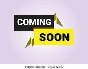 Coming soon banner design templete. Promotion banner coming soon. Vector Illustration.