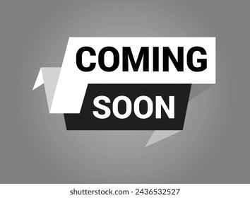 Coming soon banner design templete. Promotion banner coming soon. Vector Illustration.