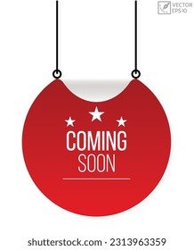 Coming soon banner design Vector illustration.