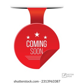 Coming soon banner design Vector illustration.