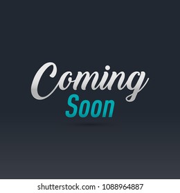 Coming Soon banner. Eps10 vector