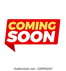 coming soon banner flat style vector badge
