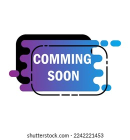 Coming soon banner. Information sign business concept. Promotion poster. Vector illustration. stock image.