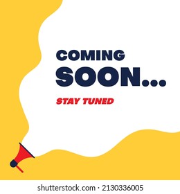 coming soon banner or poster design. vector illustration