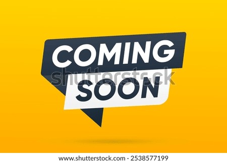 Coming Soon banner Sign vector template design