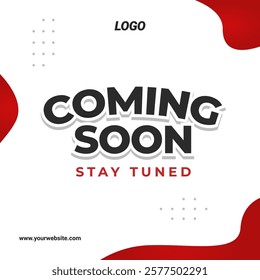 Coming Soon Banner Template. Announcement Banner. Promotion Design Template - EPS 10 Vector