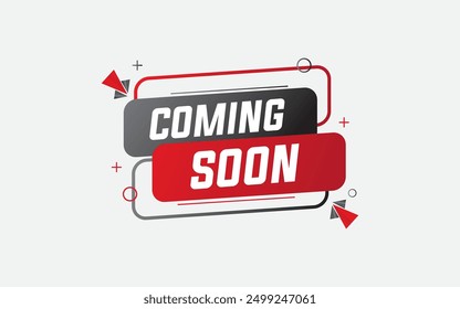 coming Soon banner template vector design. coming soon  background marketing poster design for web and Social. sale banner vector template Design.