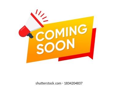 Coming Soon banner vector design