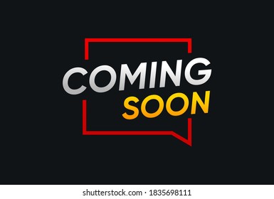 Coming Soon banner vector design