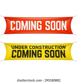 Coming Soon Banner Vector Illustration