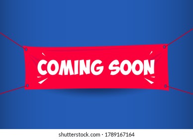 Coming Soon Banner Vector Template Design Illustration