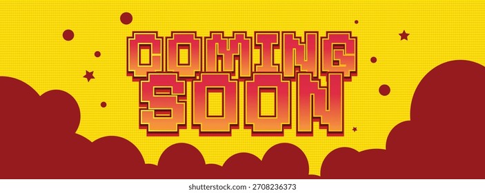 Próximamente Vector de Anuncio con degradado de moda, líneas y Colores de contraste brillante