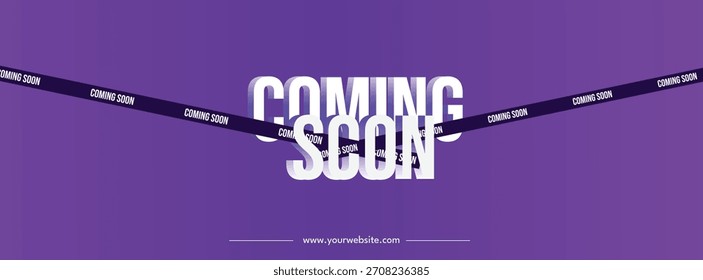 Próximamente Vector de Anuncio con degradado de moda, líneas y Colores de contraste brillante