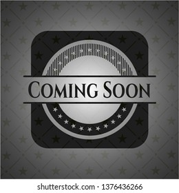 Coming Soon black emblem