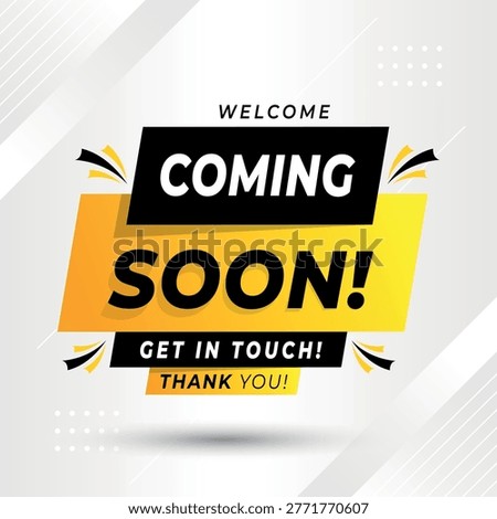 Coming soon business banner for generating huge sale

