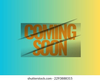 coming soon button with vector promotional banner. Modern letter design with coming soon and web banner, print anything