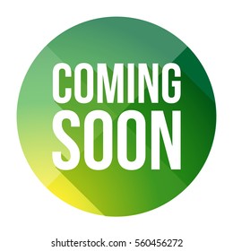 Coming Soon colorful button