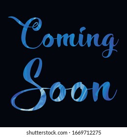 Coming Soon Colorful isolated vector